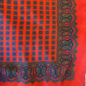 Brand New Pasley Silk Pocket Square
